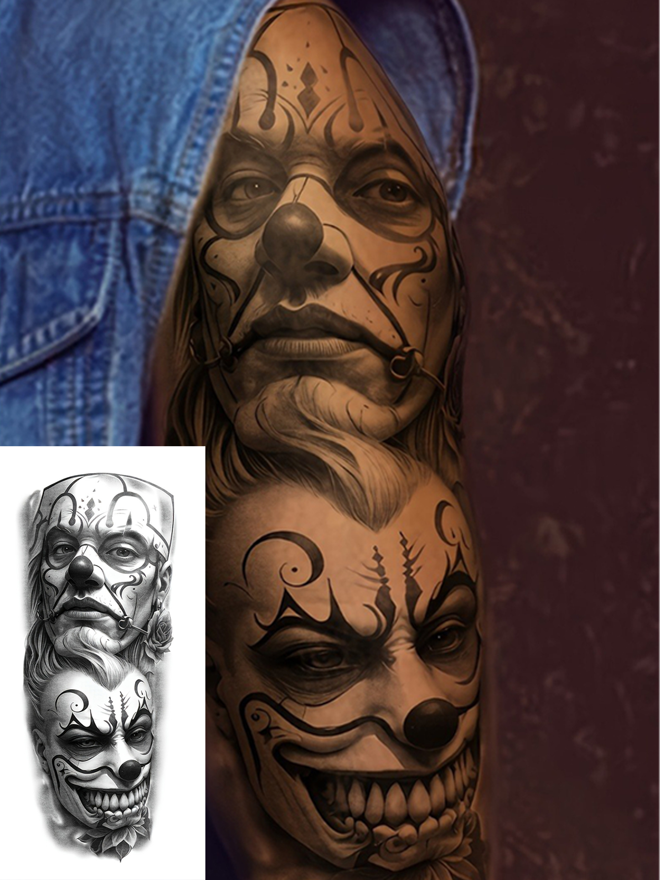 Black Gang Street Style Tattoo Sticker